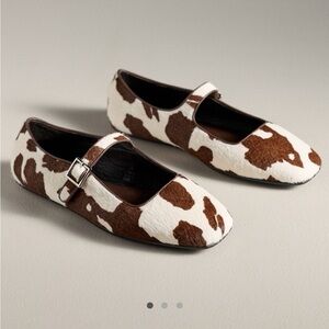 Jeffrey Campbell Brown and White Flats